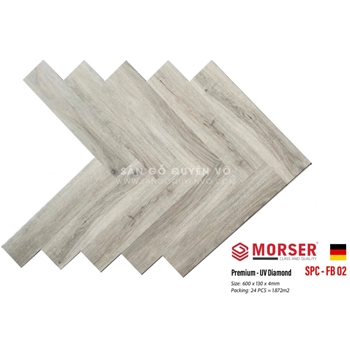 Sàn nhựa 4mm XƯƠNG CÁ hèm khóa - PB02