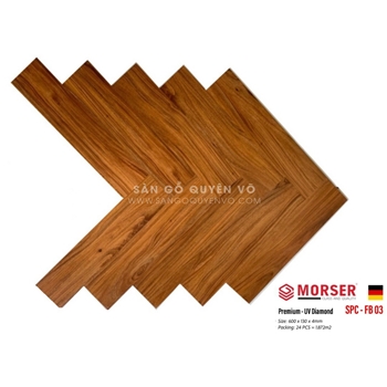 Sàn nhựa 4mm XƯƠNG CÁ hèm khóa - PB03