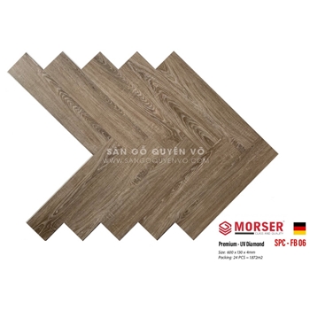 Sàn nhựa 4mm XƯƠNG CÁ hèm khóa - PB06