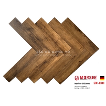 Sàn nhựa 4mm XƯƠNG CÁ hèm khóa - PB01