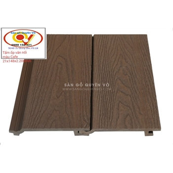 Tấm ốp 3D trần, vách ngoài trời -cafe