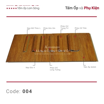 Tấm ốp nano 004 và phụ kiện