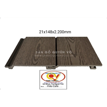 Tấm ốp vân gỗ trần, vách ngoài trời -cafe