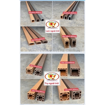 Thanh lam, trụ ngoài trời