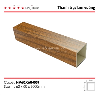 Thanh lam vuông trong nhà V60-009